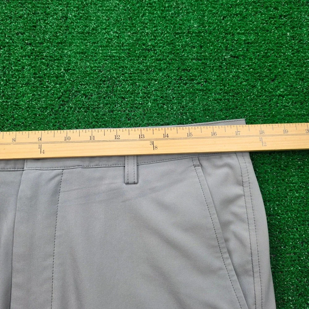 Footjoy Golf Performance Shorts Mens 34 Gray Chino Flat Front Outdoors Casual